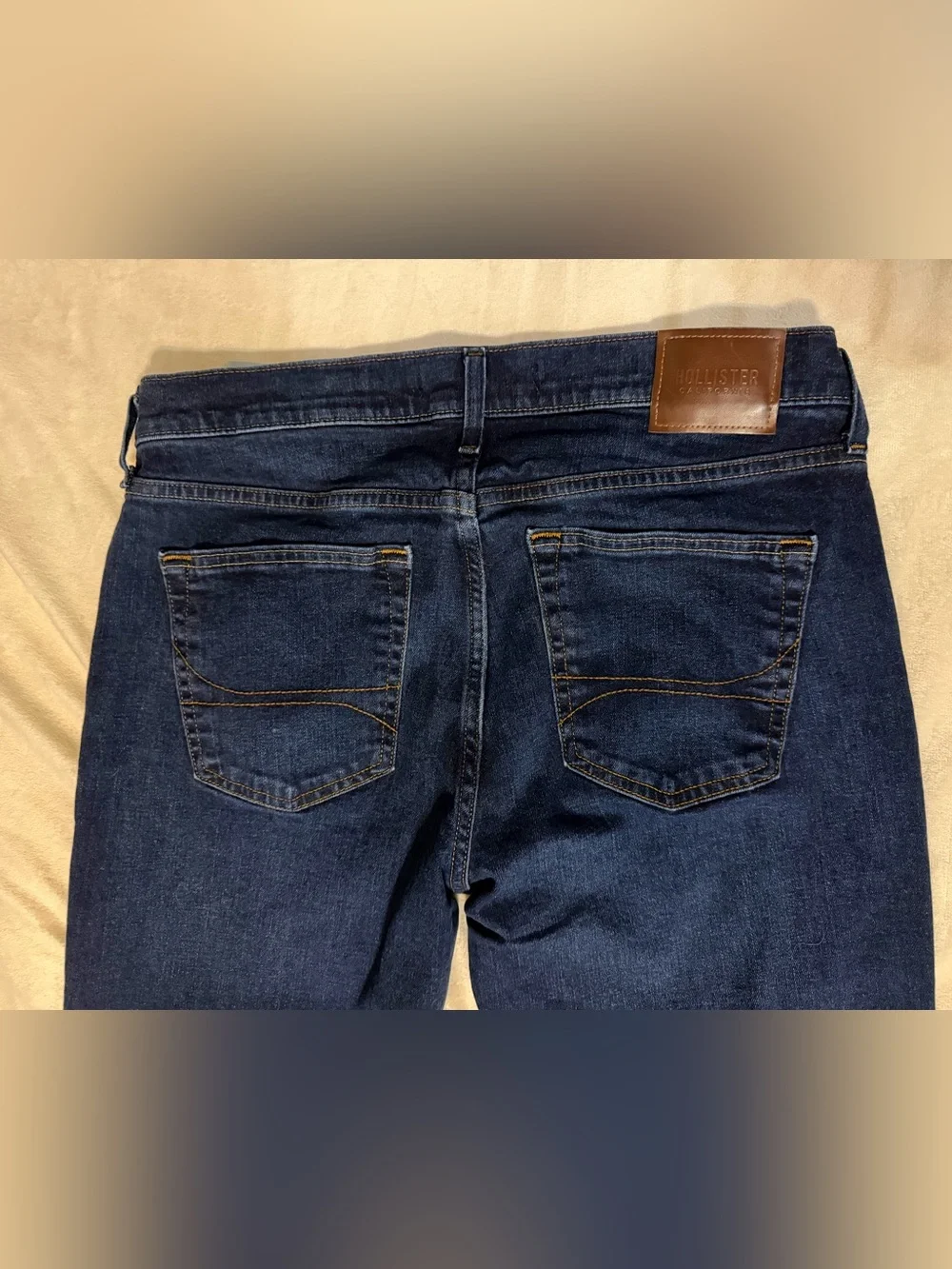 Hollister Men's Navy Straight Jeans 34 x 30